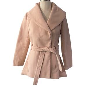 Joyfolie MIA JOY Wool blend pink pea coat size 12